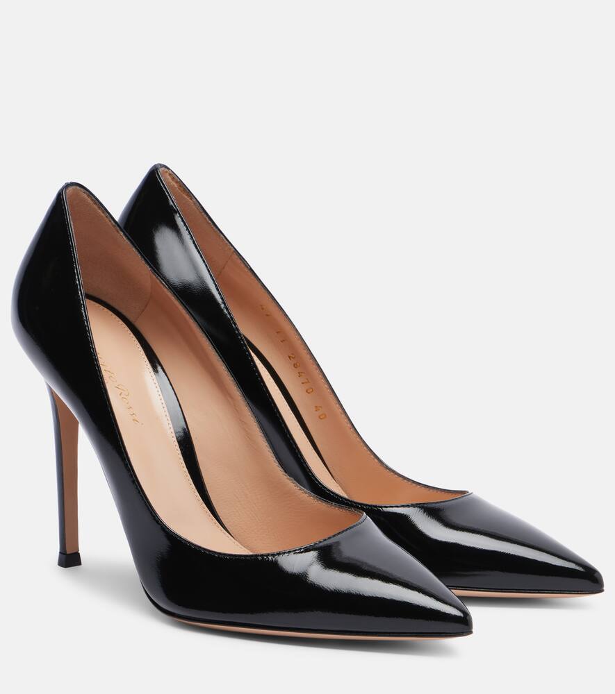Gianvito 105 лаковые лодочки Gianvito Rossi, Black