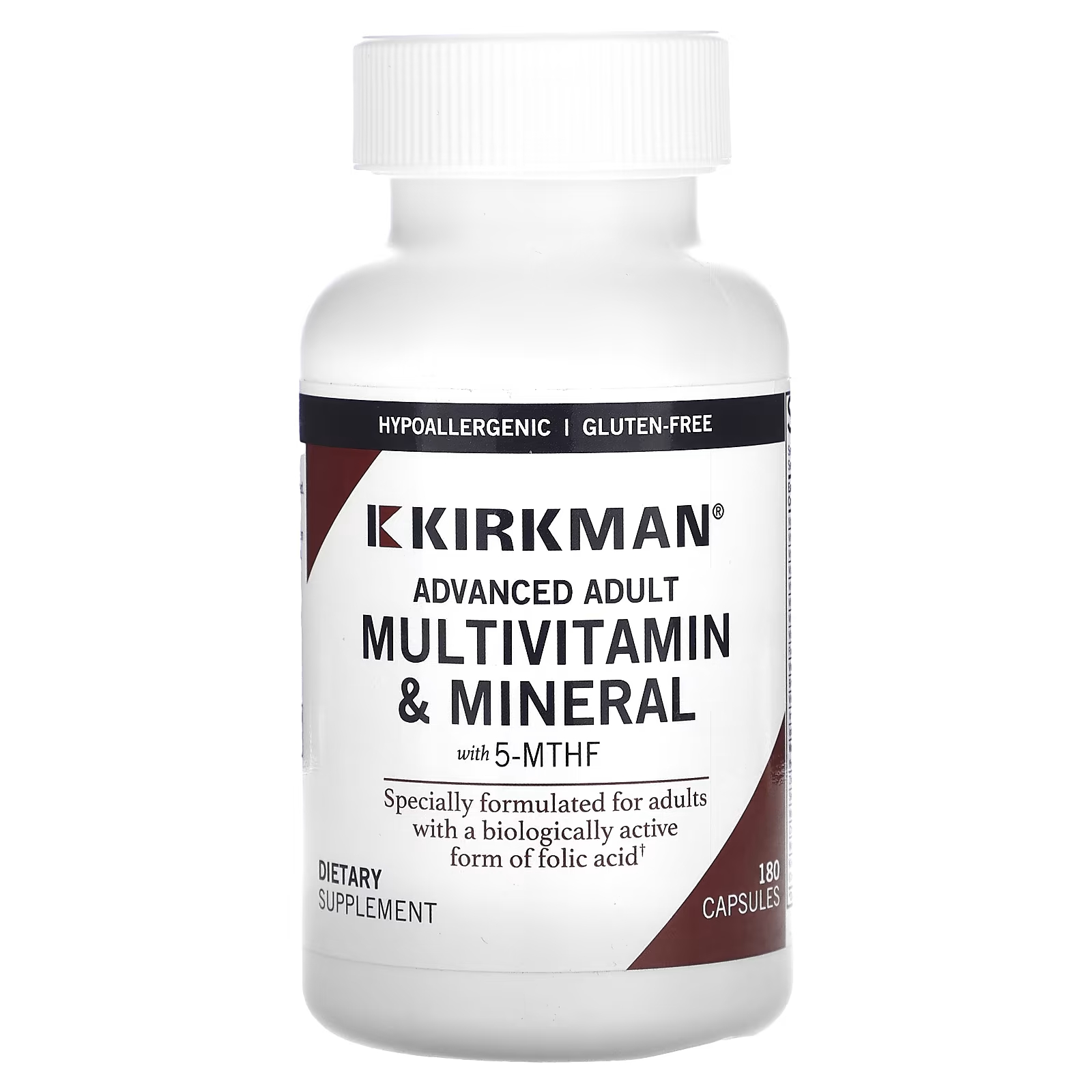 

Добавка Kirkman Labs Advanced Adult Minerals with 5-MTHF, 180 капсул