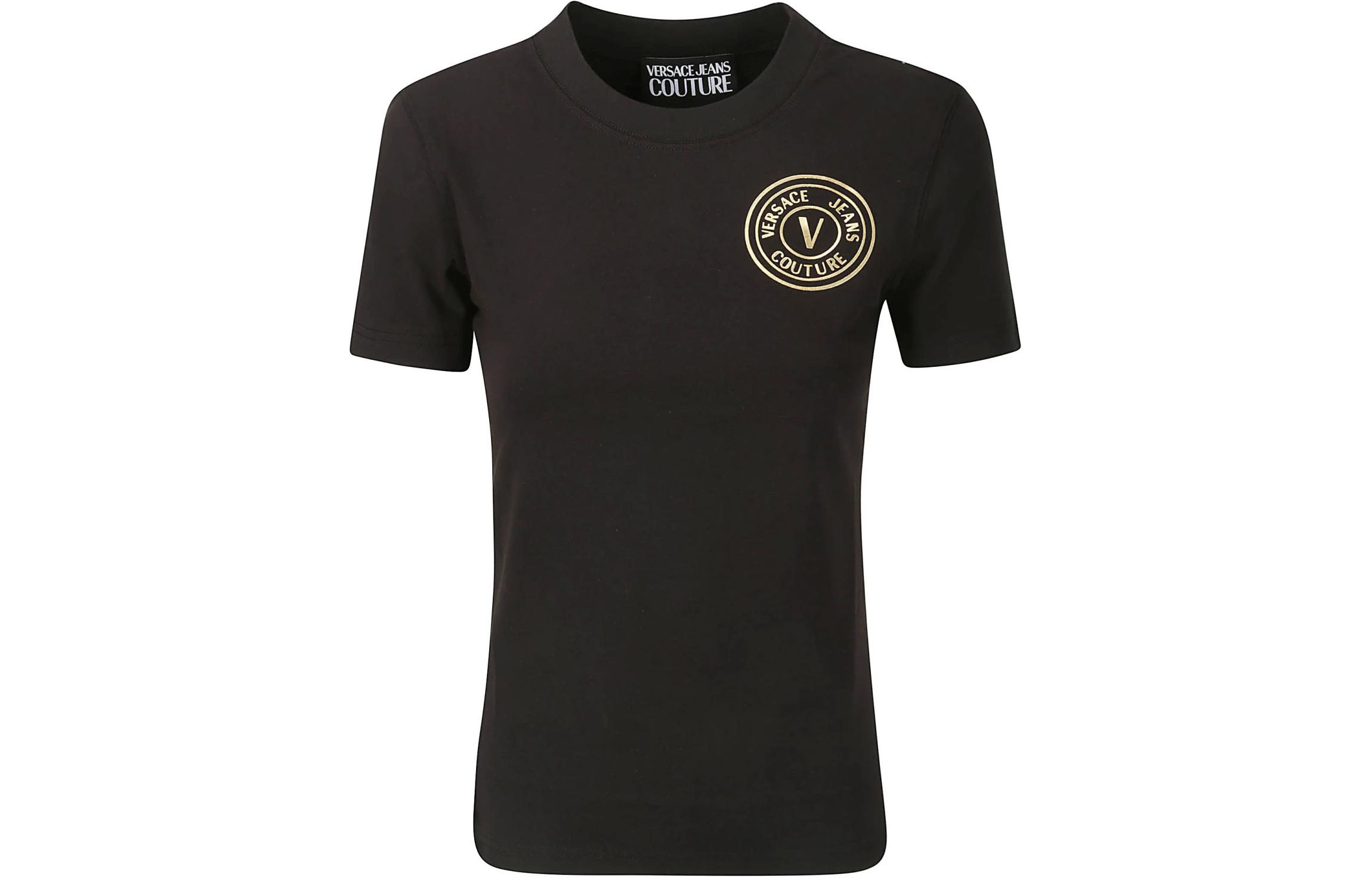 

Футболка с круглым вырезом VERSACE JEANS COUTURE, черный