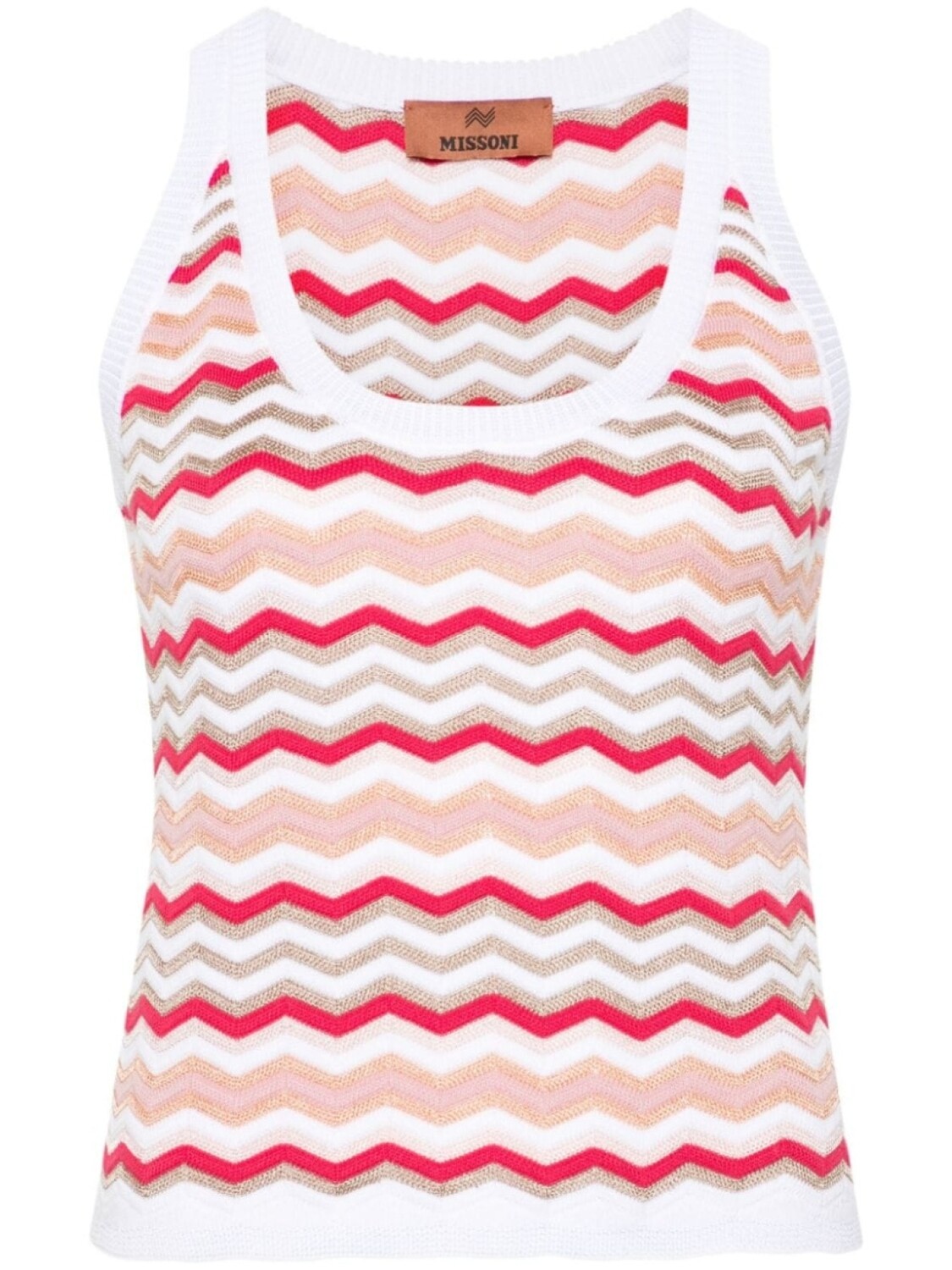 

Missoni топ с узором зигзаг, белый