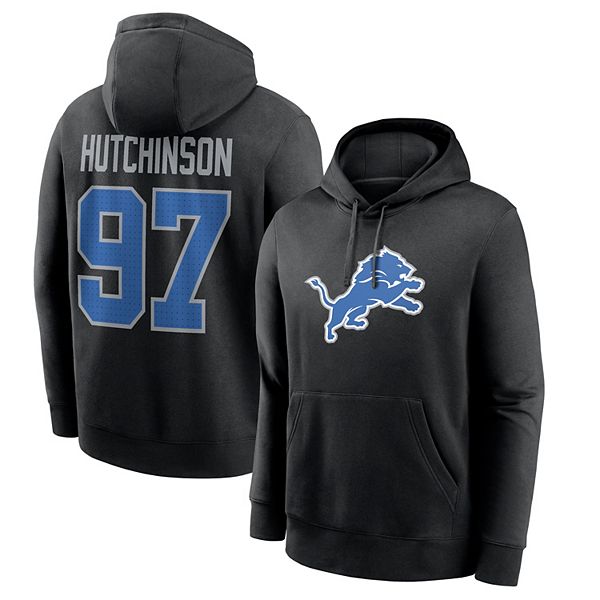 Мужская толстовка Aidan Hutchinson Detroit Lions с именем и номером Nike — фото 2