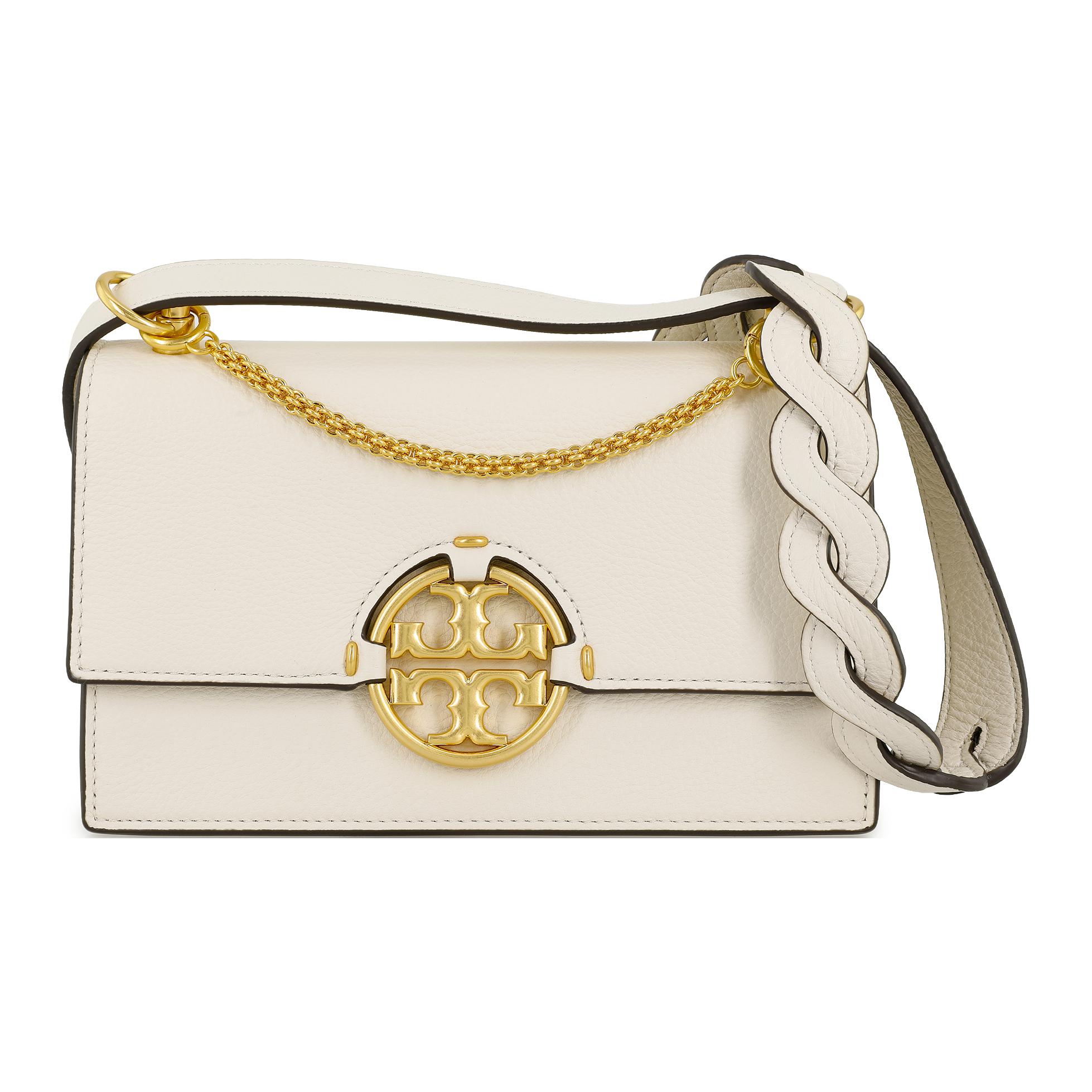 

Сумка через плечо из коровьей кожи, женская, цвета экрю TORY BURCH
