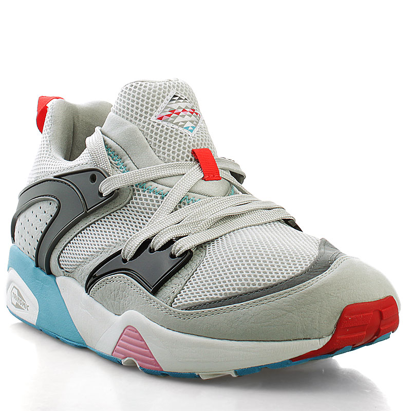 Blaze Of Glory Sneaker Freaker Great White PUMA, серо-фиолетовый/стальной серый — фото 3