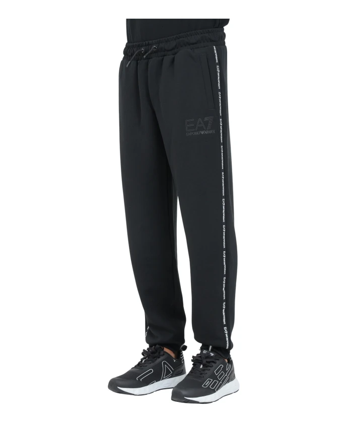 

Спортивные брюки с полосками по бокам. Emporio Armani Ea7, черный