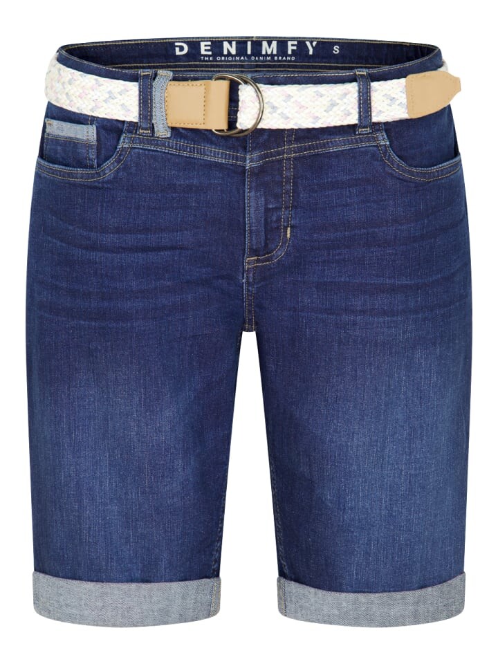 

Шорты DENIMFY Short DFLena regular/straight, синий