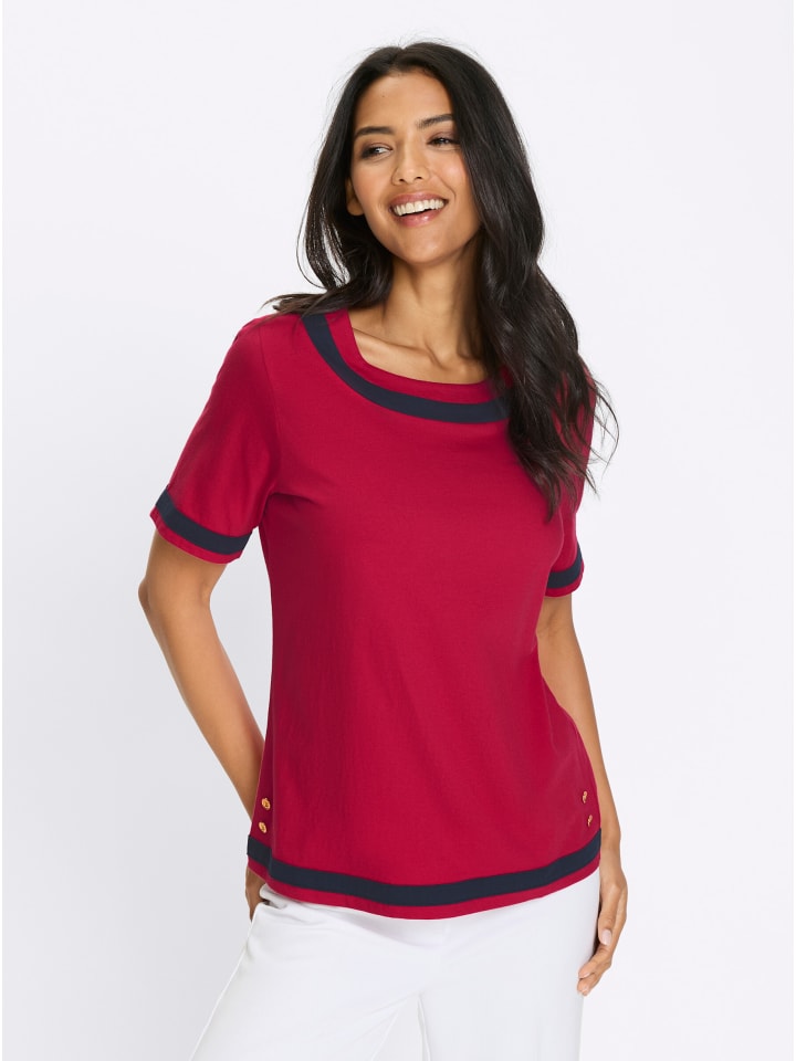 

Рубашка с короткими рукавами красного и темно-синего цветов Sieh an!