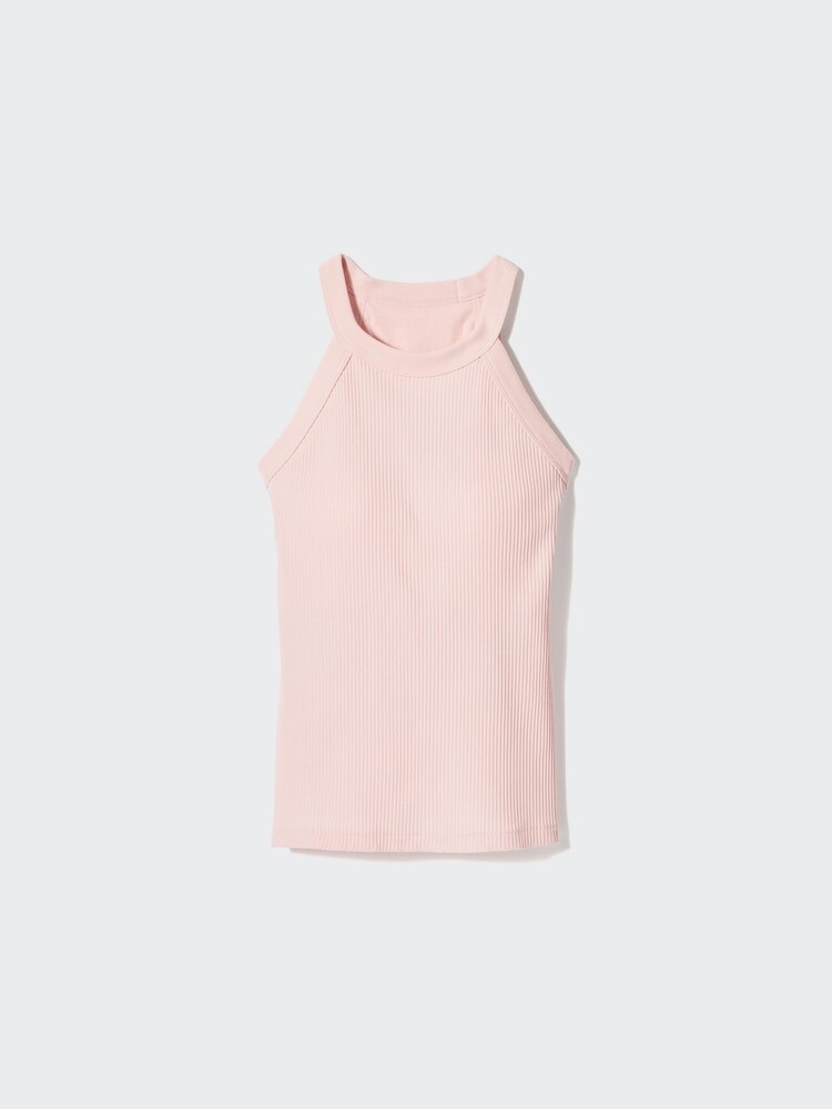 

Топ с бретельками на шее Uniqlo, розовый