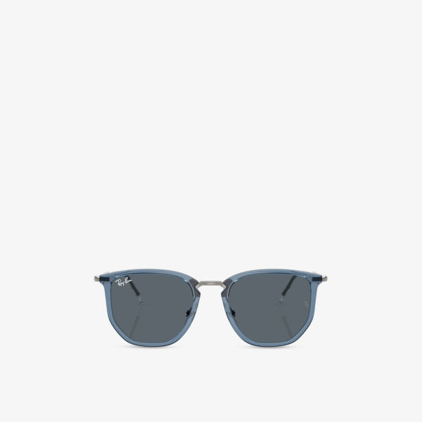 

Солнцезащитные очки Ray-Ban с асимметричной оправой из нейлона, синий