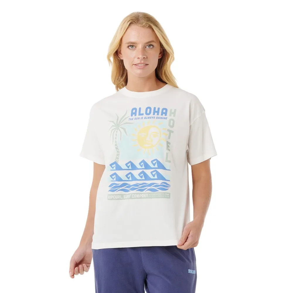 

Футболка с коротким рукавом Rip Curl Aloha Hotel Relaxed, белый