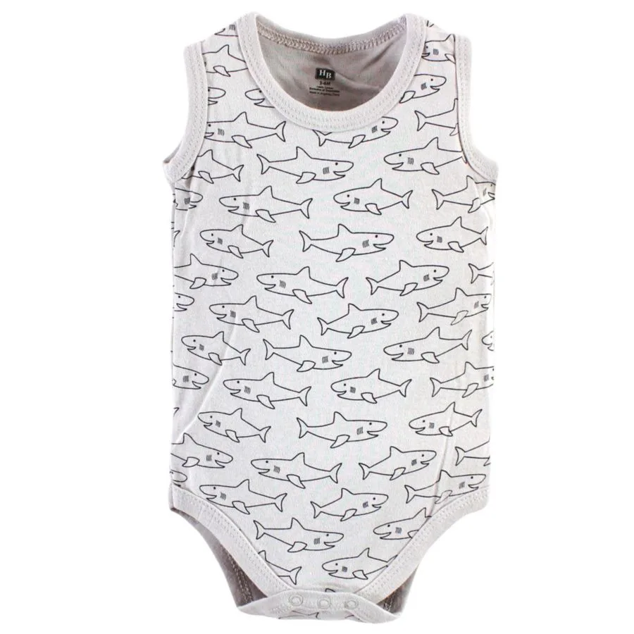 Мягкие хлопковые комбинезоны без рукавов Hudson Baby, Shark Patrol — фото 4