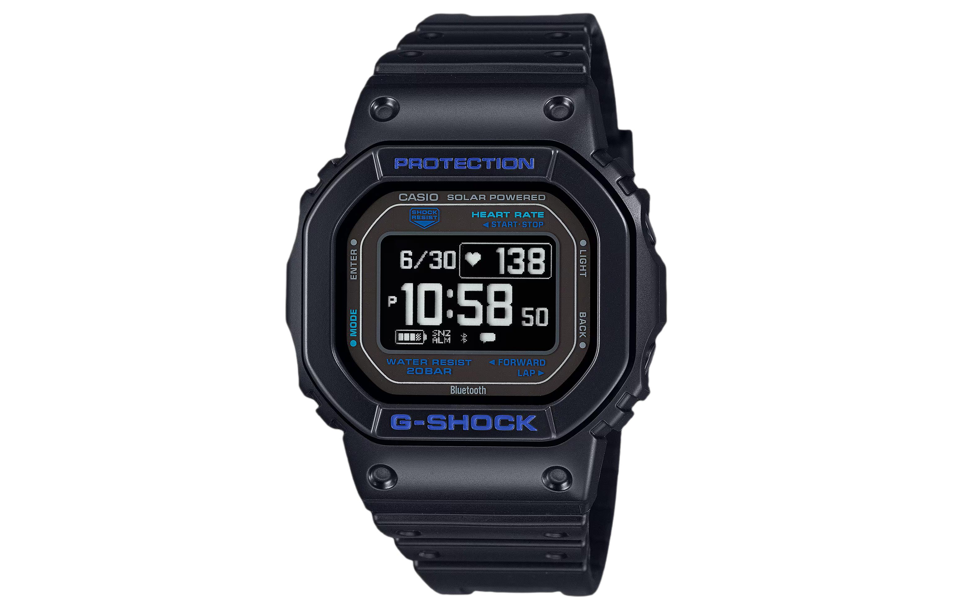 

CASIO Часы Unisex G-SQUAD Series Black Watch DW-H5600-1A2JR, Black Dial