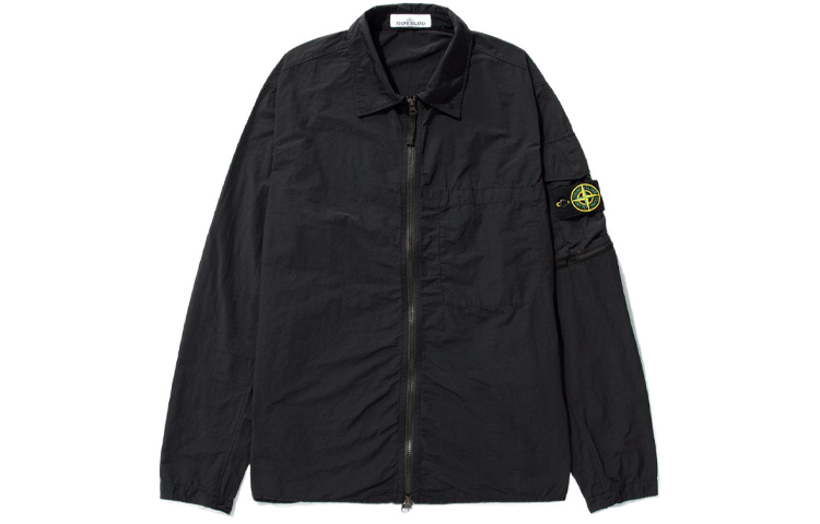 

Куртка мужская Stone Island с нашивкой на рукаве, черный