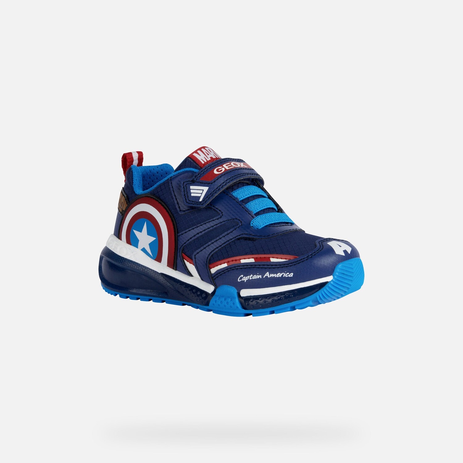 

Темно-синие кроссовки с подсветкой Bayonyc Captain America Geox, синий