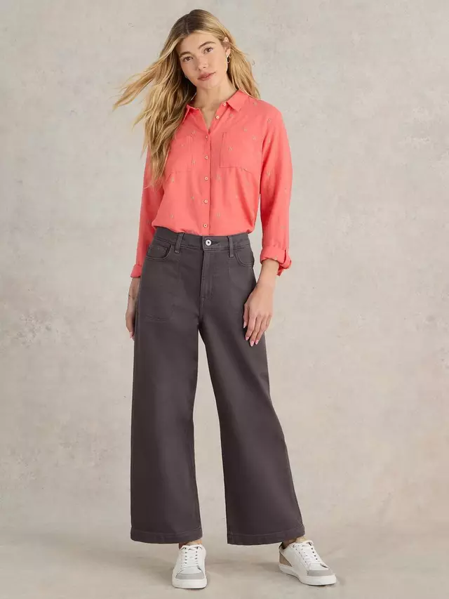 

Джинсы White Stuff Tia Wide Leg Crop, фиолетовый