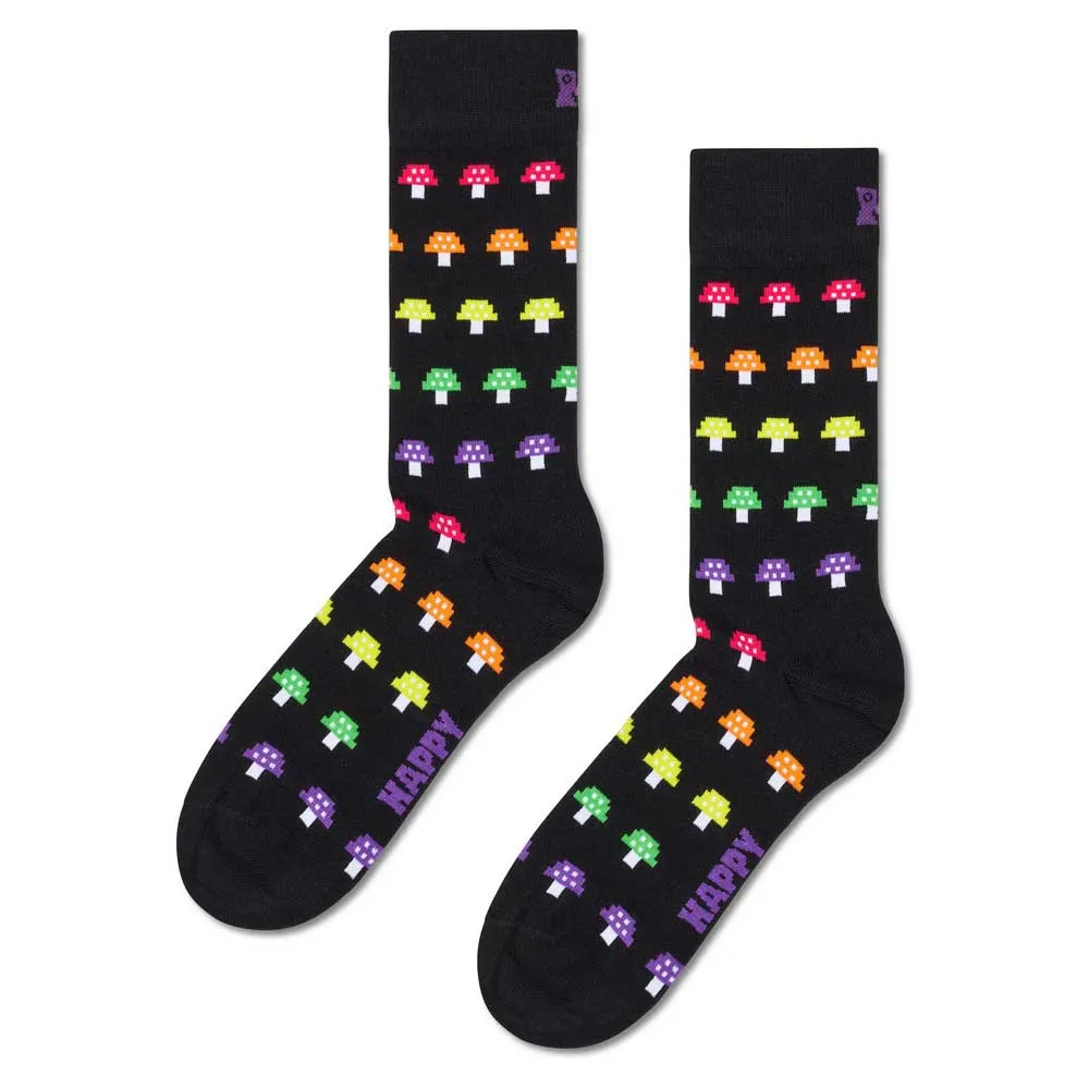 

Носки Happy Mushroom stripe crew, черный