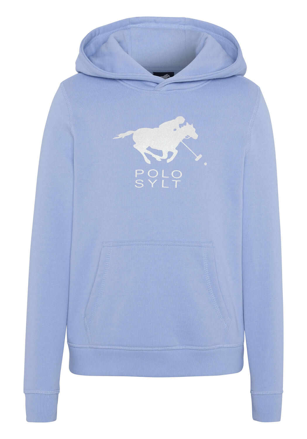 

POLO SYLT Толстовка с капюшоном и блестящей этикеткой