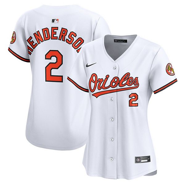 Женская белая домашняя лимитированная футболка игрока Baltimore Orioles Гуннара Хендерсона Nike — фото 2