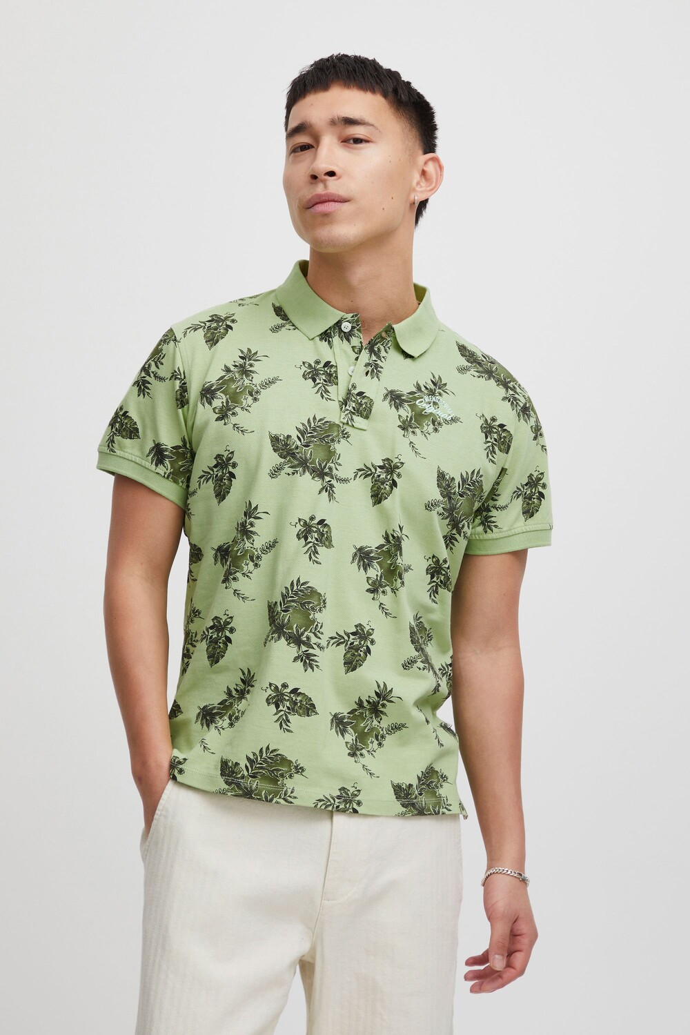 

Поло BLEND BHPolo 20715648, зеленый