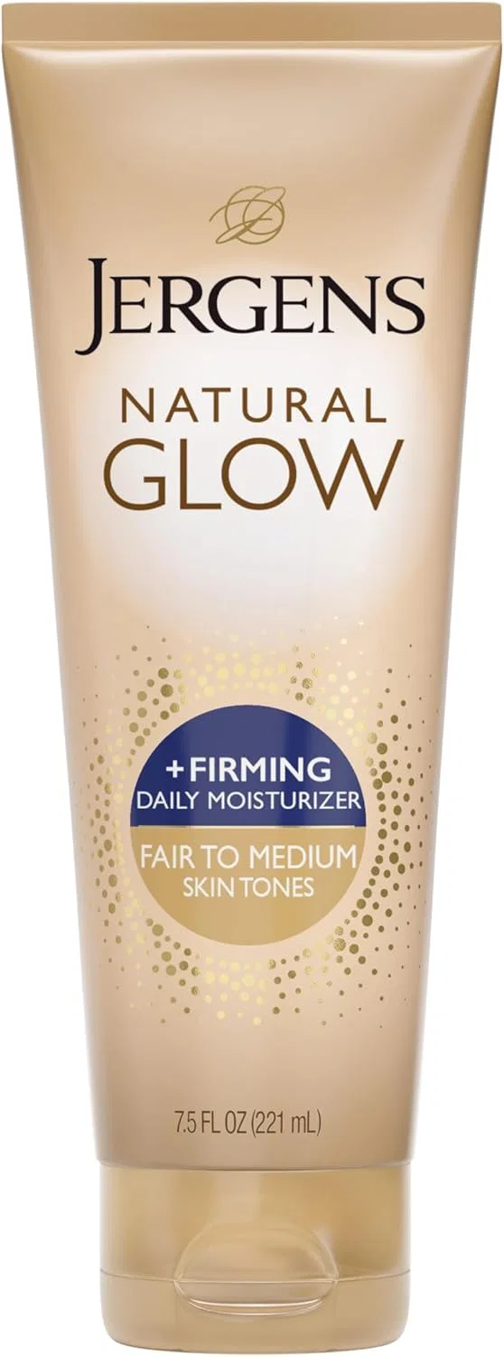 Лосьон для тела автозагар Jergens Natural Glow Firming Moisturizer для светлой и средней кожи, 7.5 унций