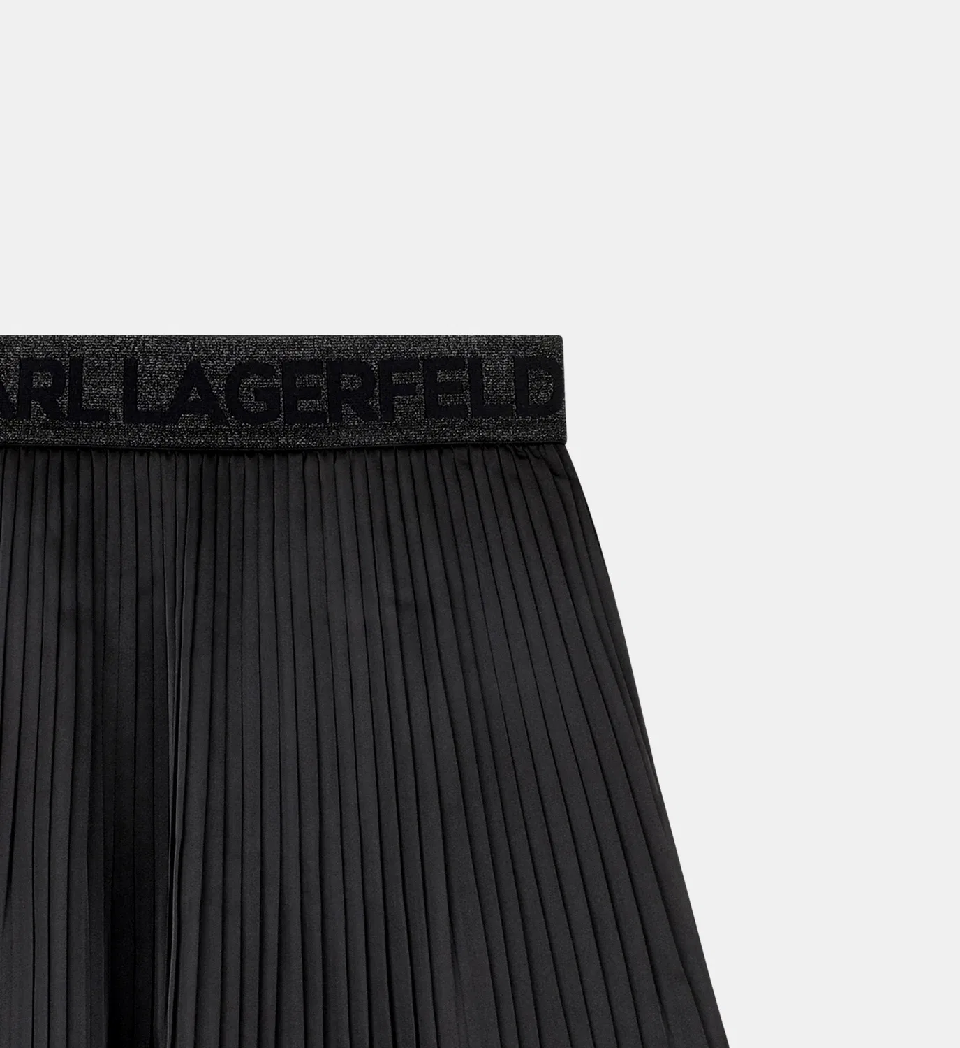 Плиссированная юбка Karl Lagerfeld Kids, черный — фото 3