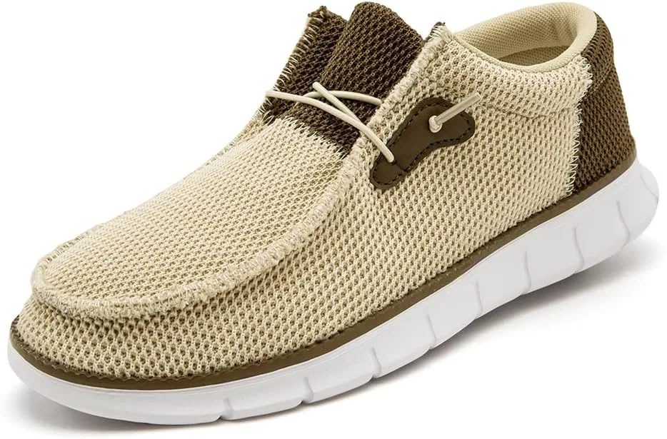 Мужские лоферы повседневные, EGMPDA, Beige-brown