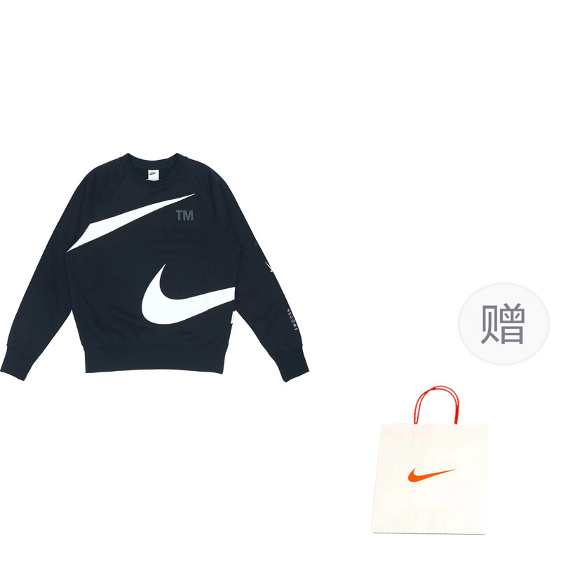 

Толстовка Swoosh мужская черная Nike, черный