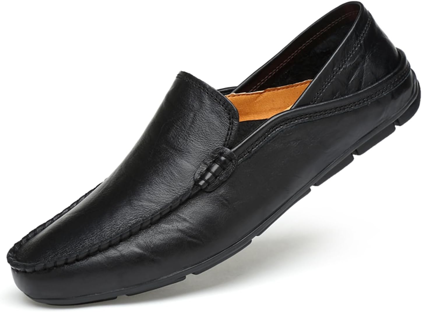 

Мужские мокасины Abborora с отделкой под монету, туфли для вождения, модные слипоны, лодочные туфли, черный