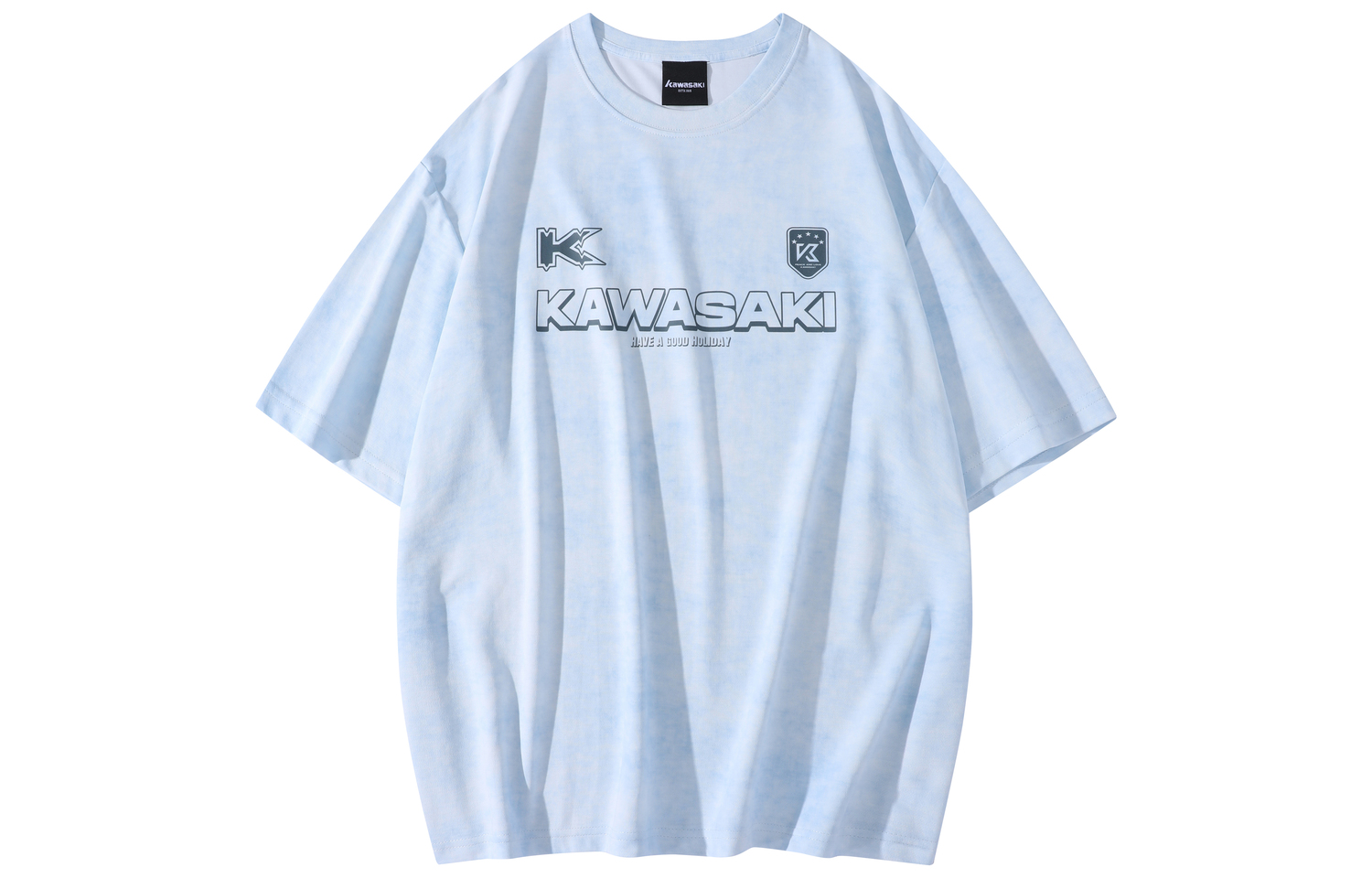 

Футболка унисекс Kawasaki, синий