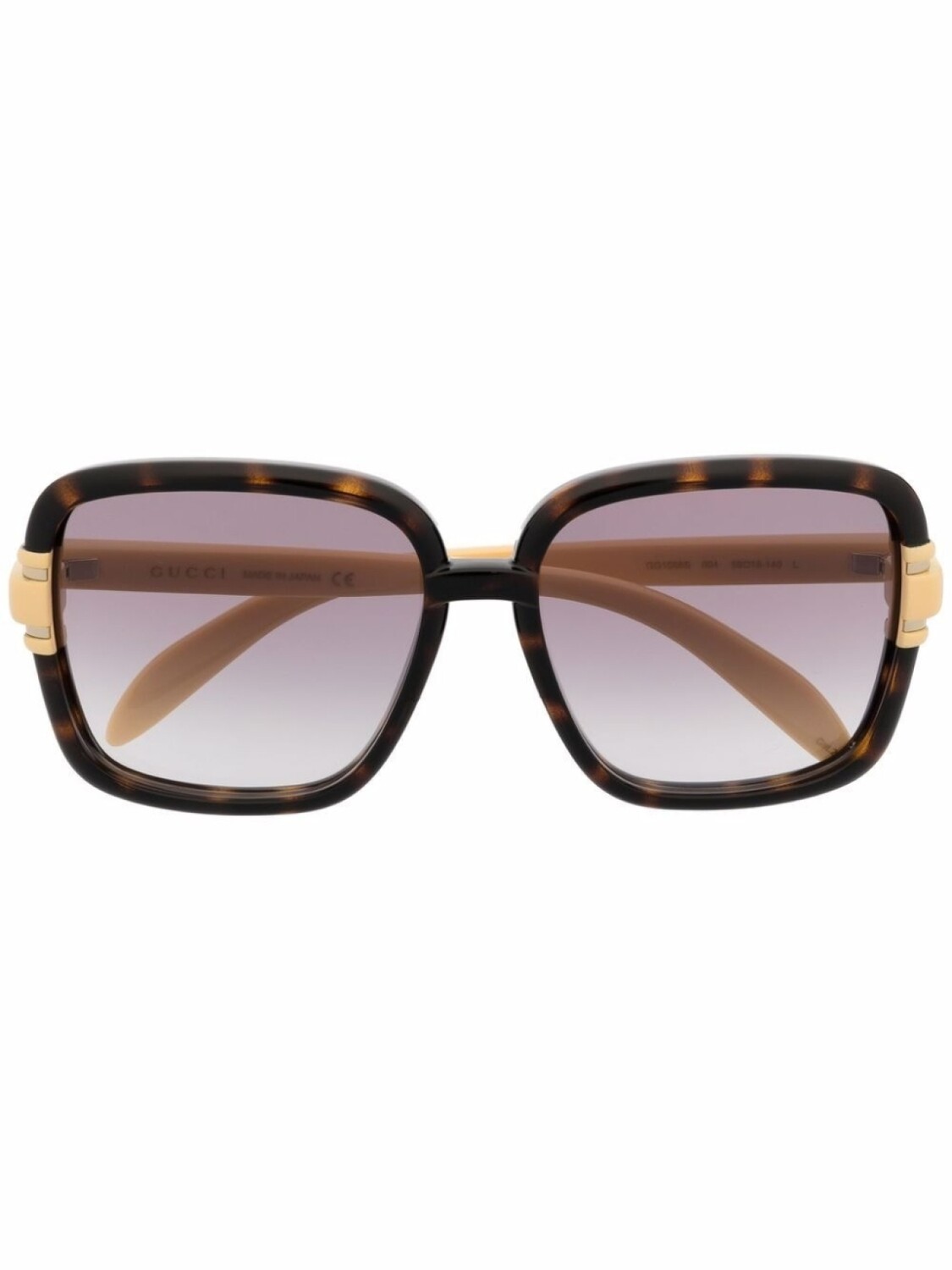 

Gucci Eyewear солнцезащитные очки черепаховой расцветки, нейтральный цвет