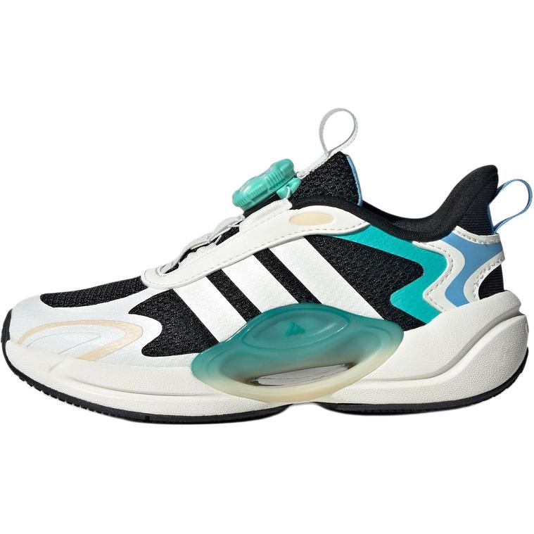 

Износостойкие низкие кроссовки Galaxy для детей и подростков Adidas, черный/белый/зеленый