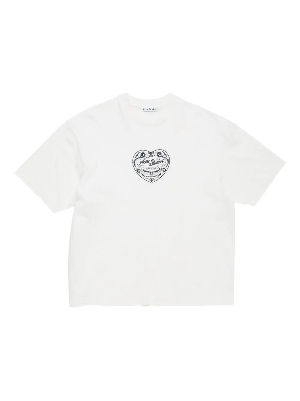 

Футболка с нашивкой Acne Studios, белый