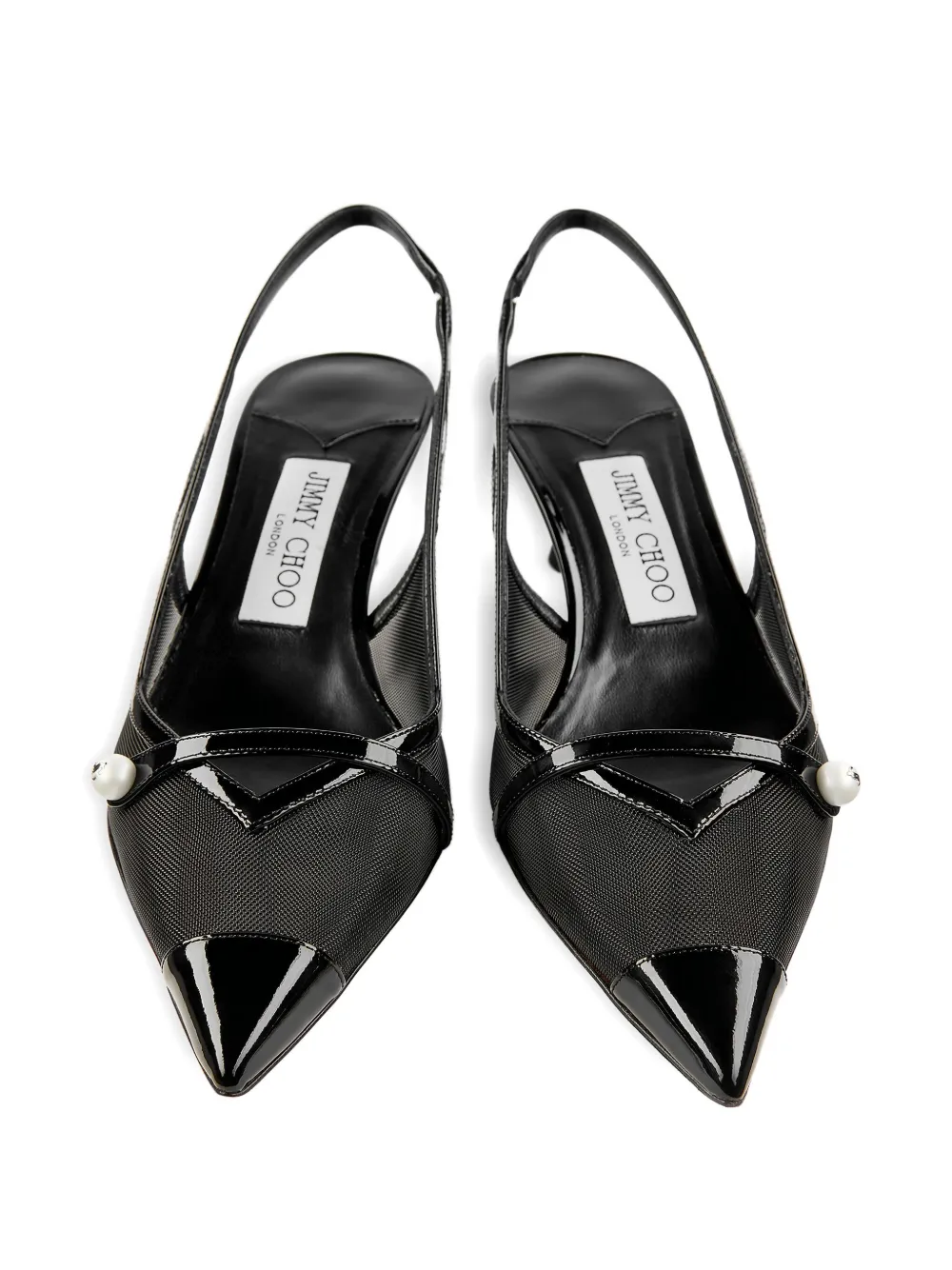 Туфли Amita 45 с ремешком на пятке JIMMY CHOO, черный — фото 4