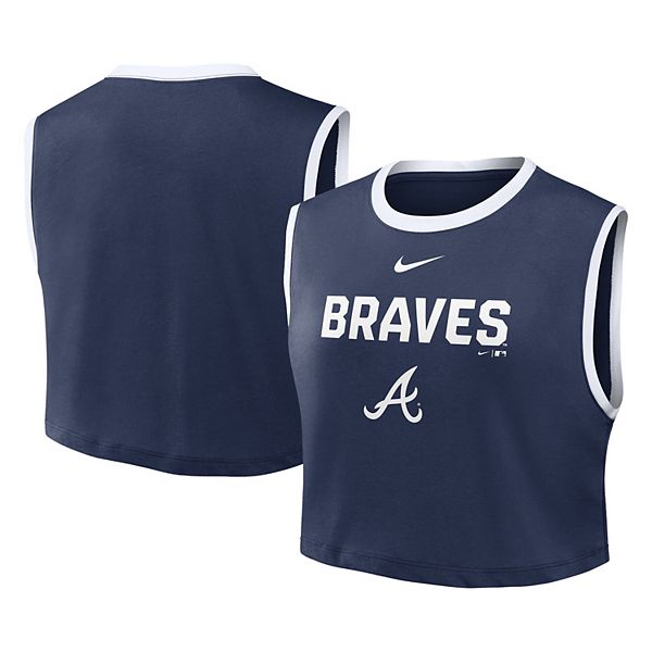 

Женская футболка-поло navy atlanta braves primetime loose dri-fit cropped Nike, Синий, Женская футболка-поло navy atlanta braves primetime loose dri-fit cropped Nike
