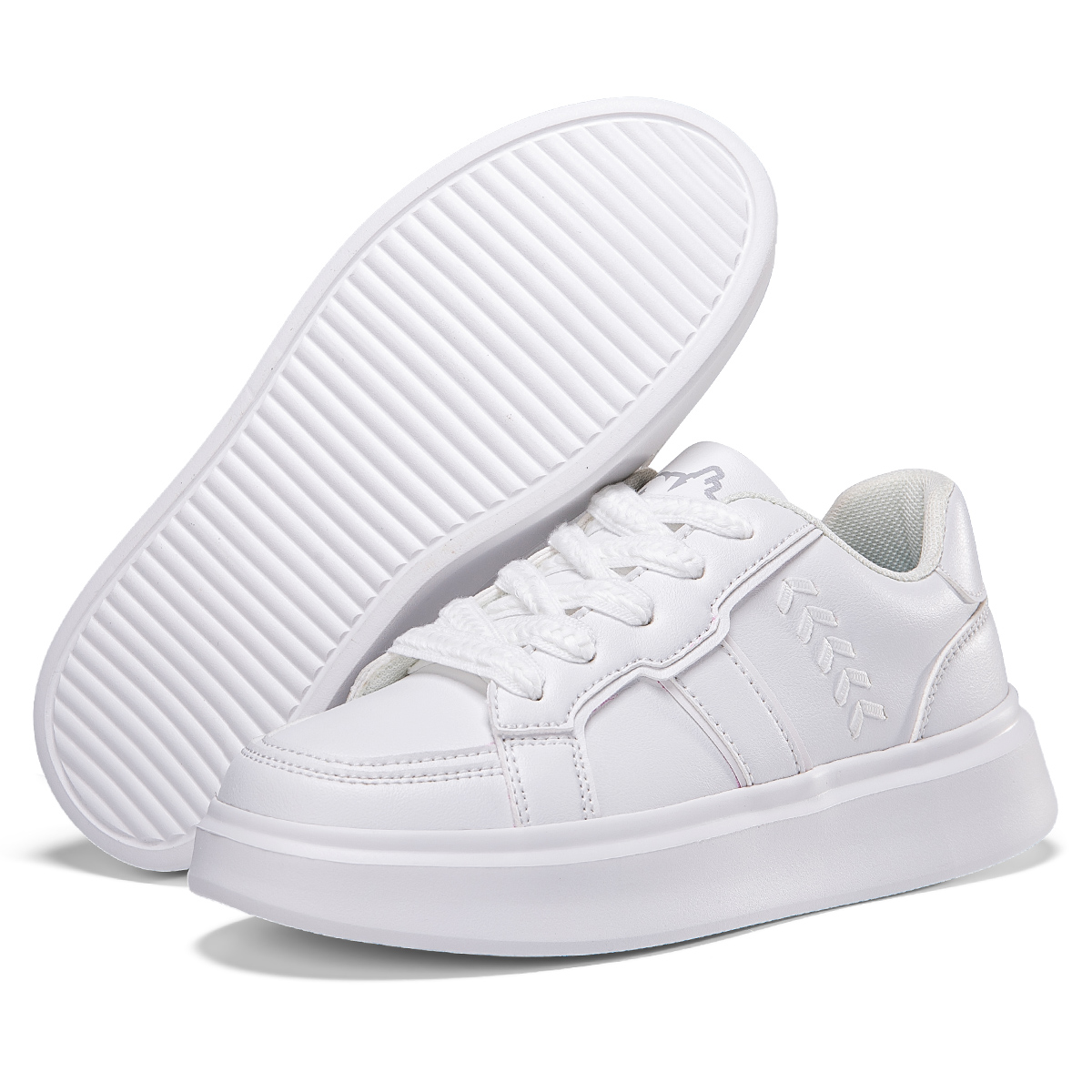 

ZOVE Скользоустойчивые водонепроницаемые легкие низкие скейтерские кроссовки унисекс белые, цвет White