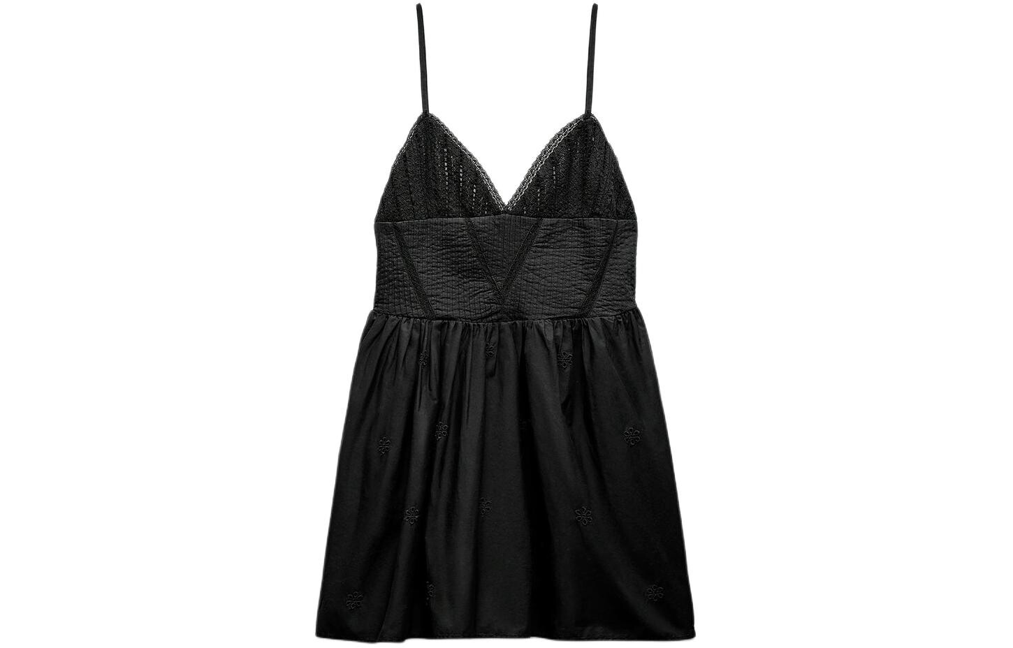 

Платье-комбинация женское черное Zara