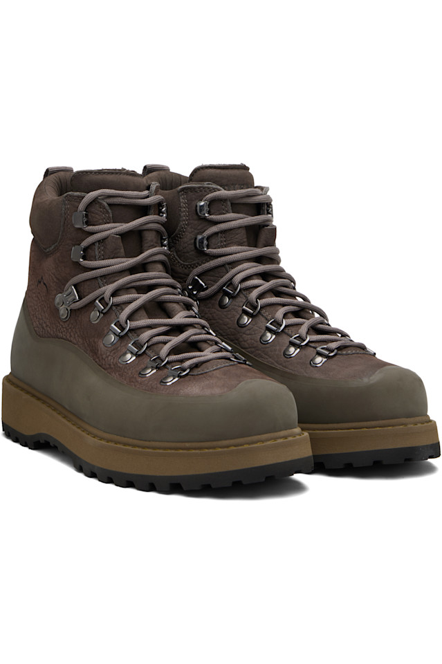 Taupe roccia vet gomma boots Diemme, Smog Leather — фото 4