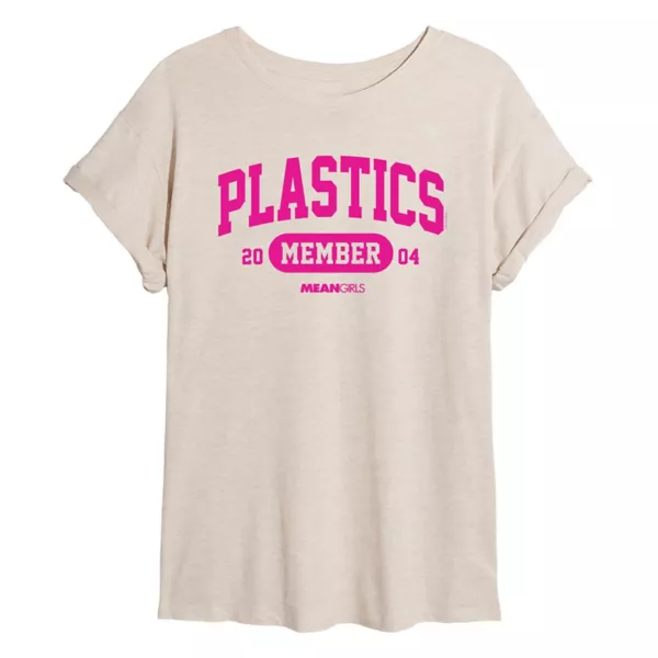 

Оверсайз-футболка "Plastics" из фильма "Дрянные девчонки" для подростков Licensed Character, бежевый
