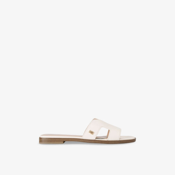 Сандалии на плоской подошве Kg Kurt Geiger Raven из искусственной кожи, белый