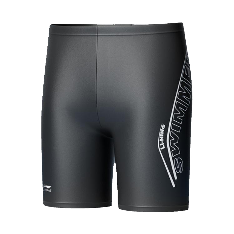 

Плавки мужские LINING, черные шорты + белые очки для плавания + белая шапочка