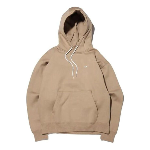

Толстовка Nike Logo Printing Pattern Drawstring Hooded Long Sleeves Brown, хаки