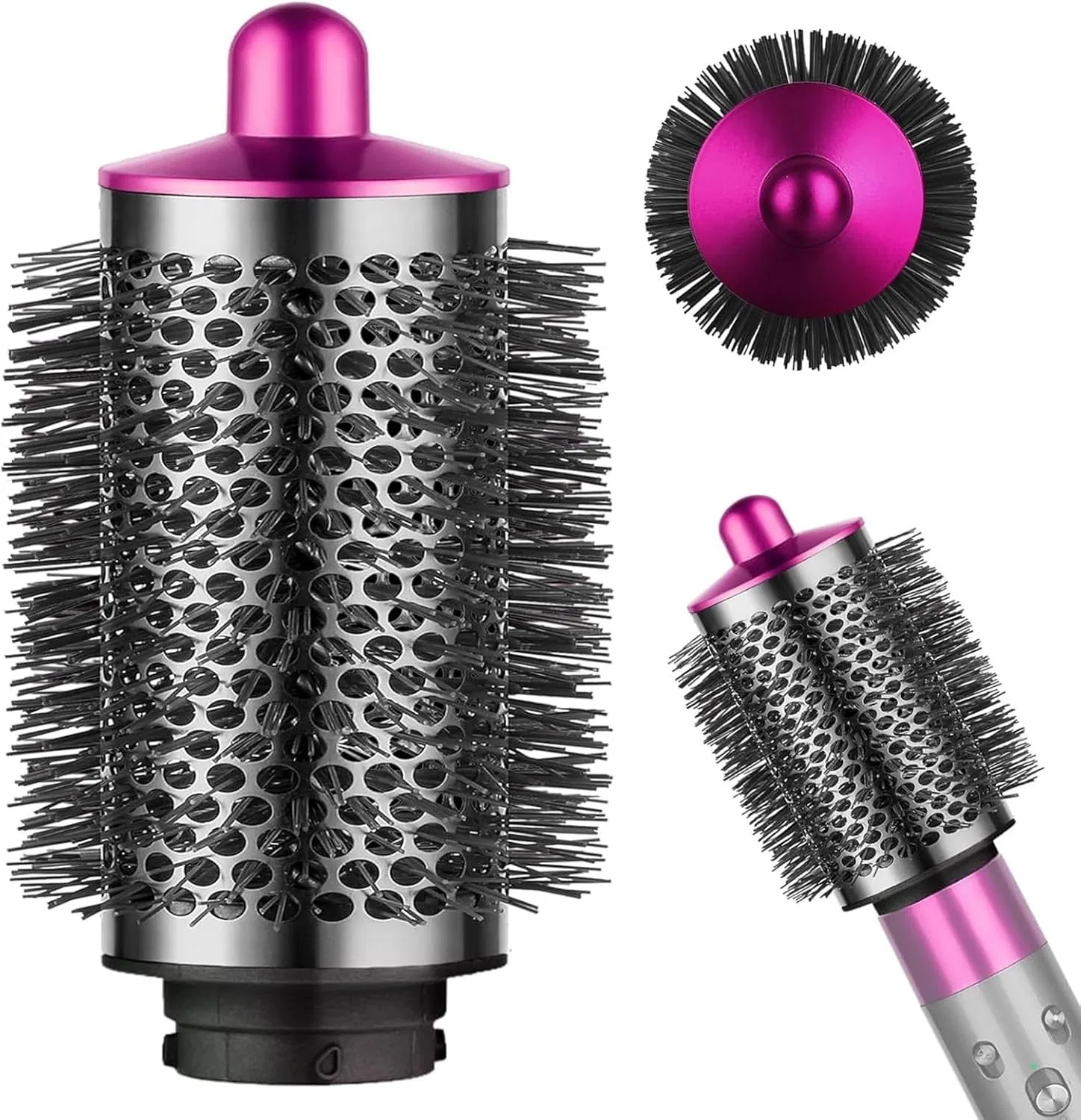Круглая объемная щетка для стайлера Dyson Airwrap HS01/HS05 Xqzmd, Pink-Red