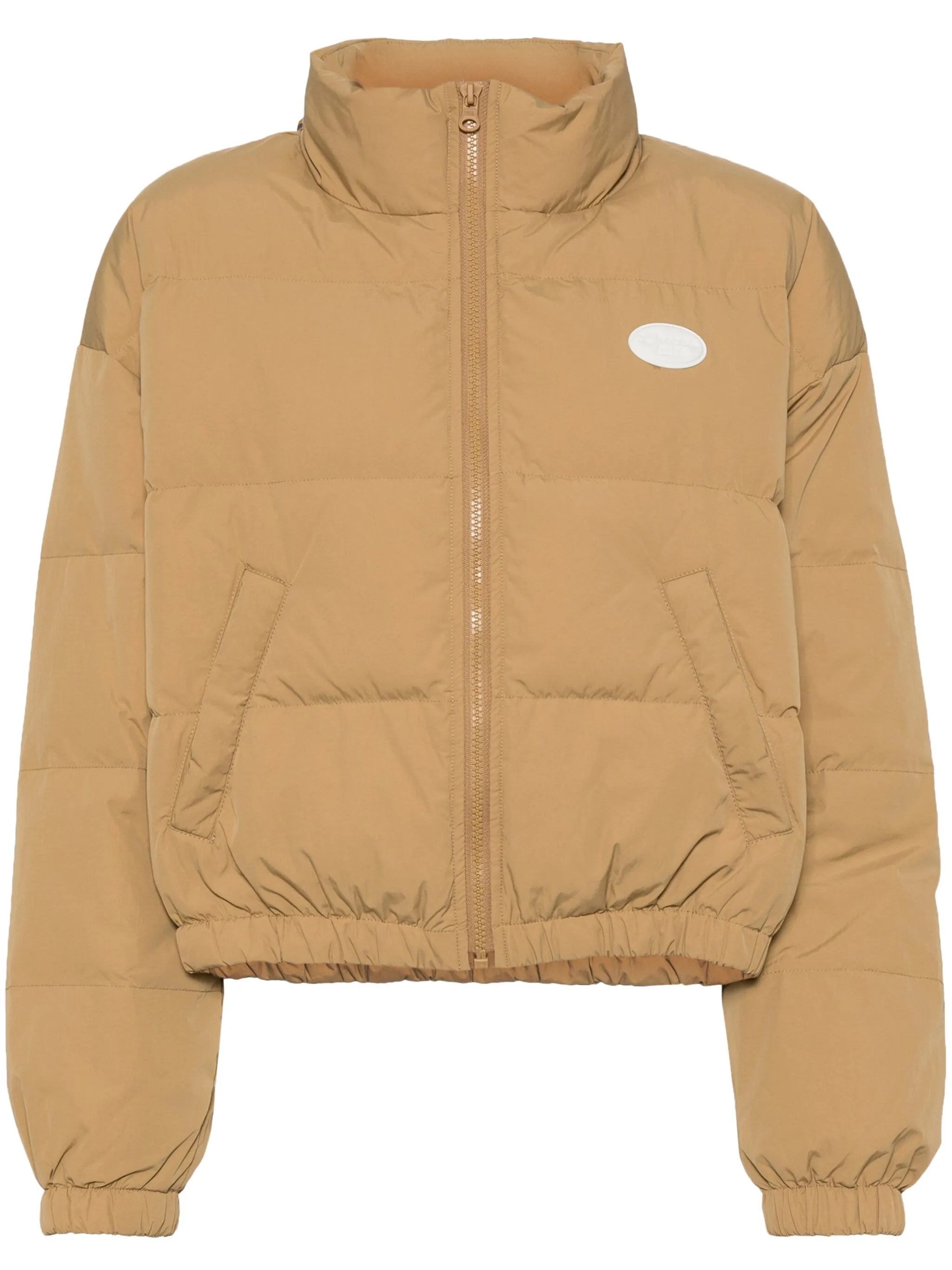 

Пуховик с логотипом Chocoolate, коричневый