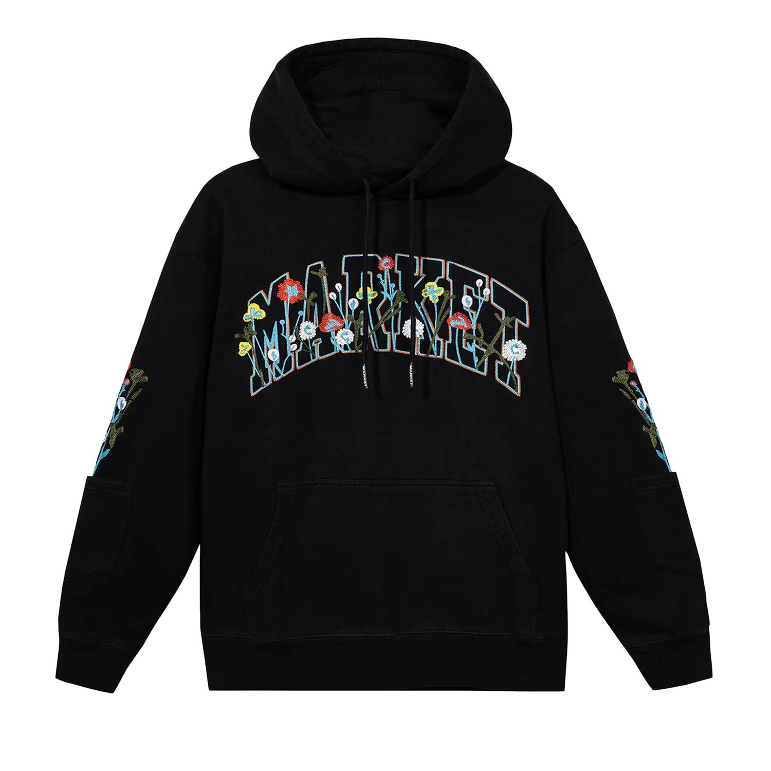 

Пуловер с капюшоном Market Bouquet Washed Black