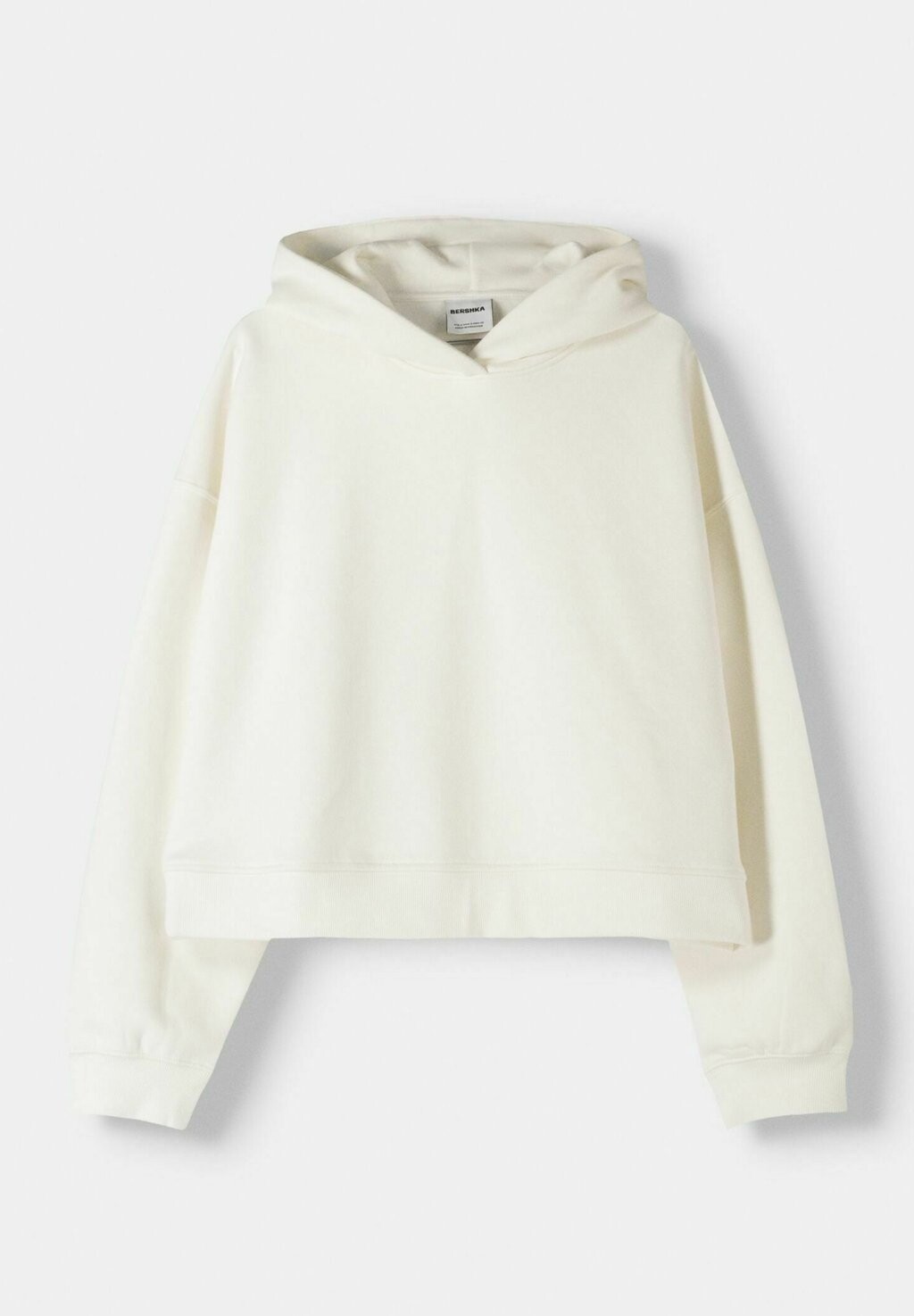 

Толстовка с капюшоном PLUSH Bershka, бежевый