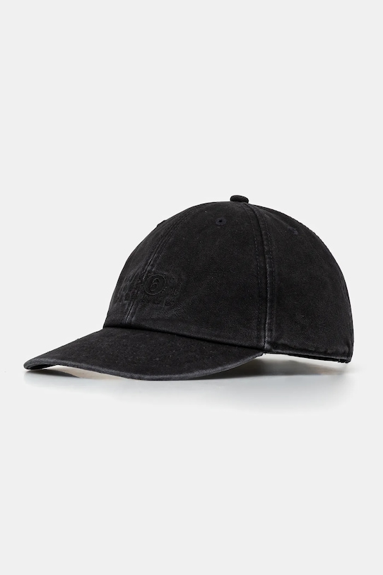 

Хлопковая кепка с козырьком Mm6 Maison Margiela, черный