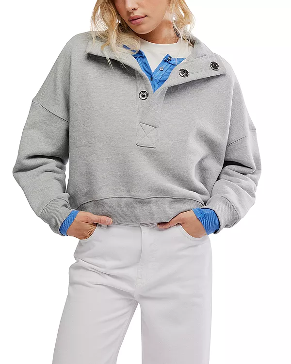 

Классический пуловер Free People, серый