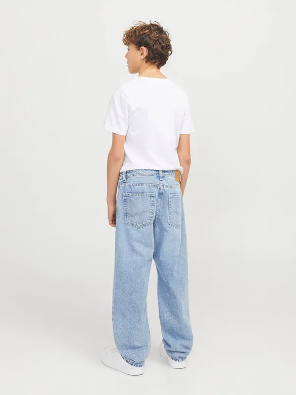 Джинсы прямого кроя jjichris jjoriginal Jack & Jones Junior, Blue Denim — фото 3