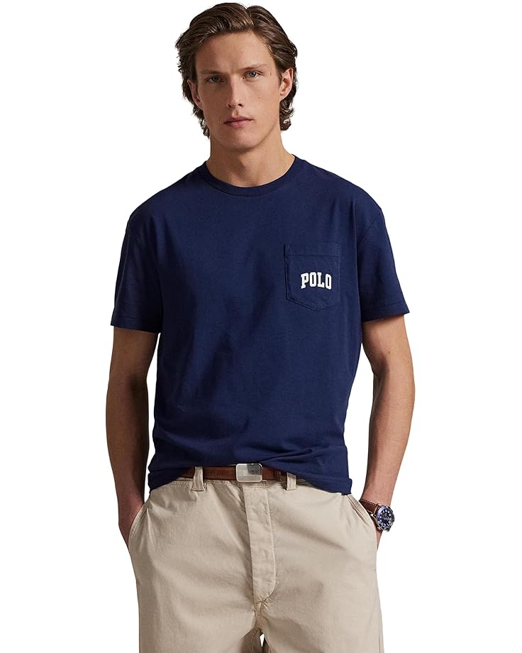 

Футболка Polo Ralph Lauren Classic Fit Polo Bear Jersey T-Shirt, цвет Newport Navy/Heritage Bear