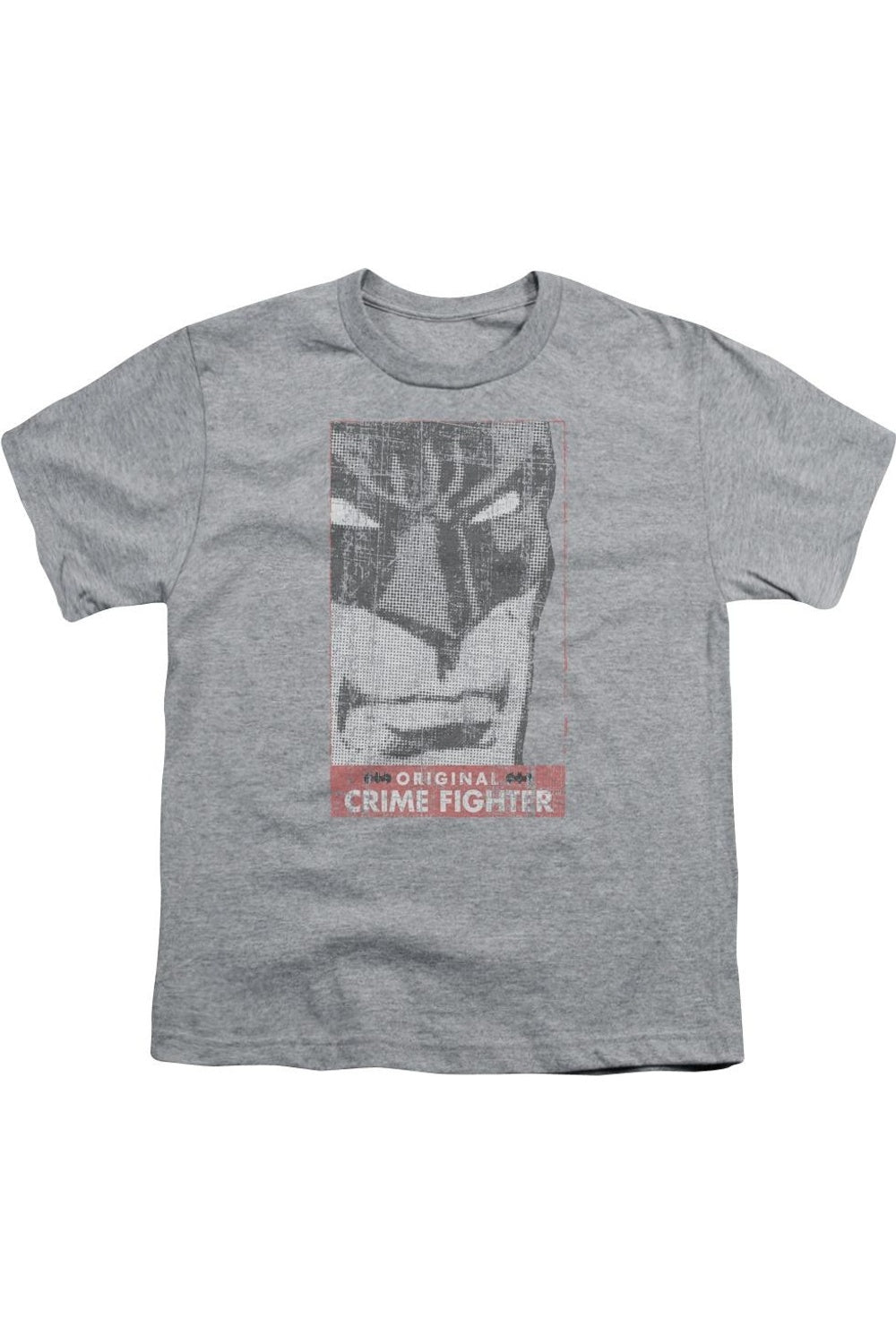 

Футболка с коротким рукавом для детей Batman Original Crime Fighter Gildan, Athletic Heather