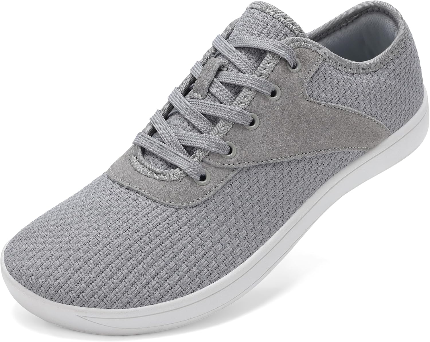 

Мужские кроссовки LCGJR с широкой передней частью стопы, минималистичные босоножки для ходьбы, сверхширокая обувь с нулевым перепадом, легкие дышащие кроссовки, светло-серый